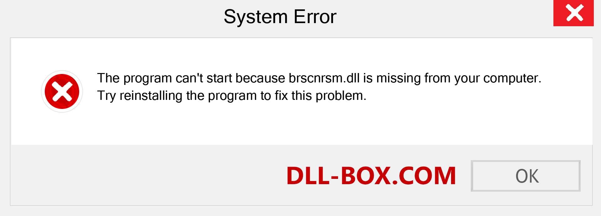  brscnrsm.dll file is missing?. Download for Windows 7, 8, 10 - Fix  brscnrsm dll Missing Error on Windows, photos, images